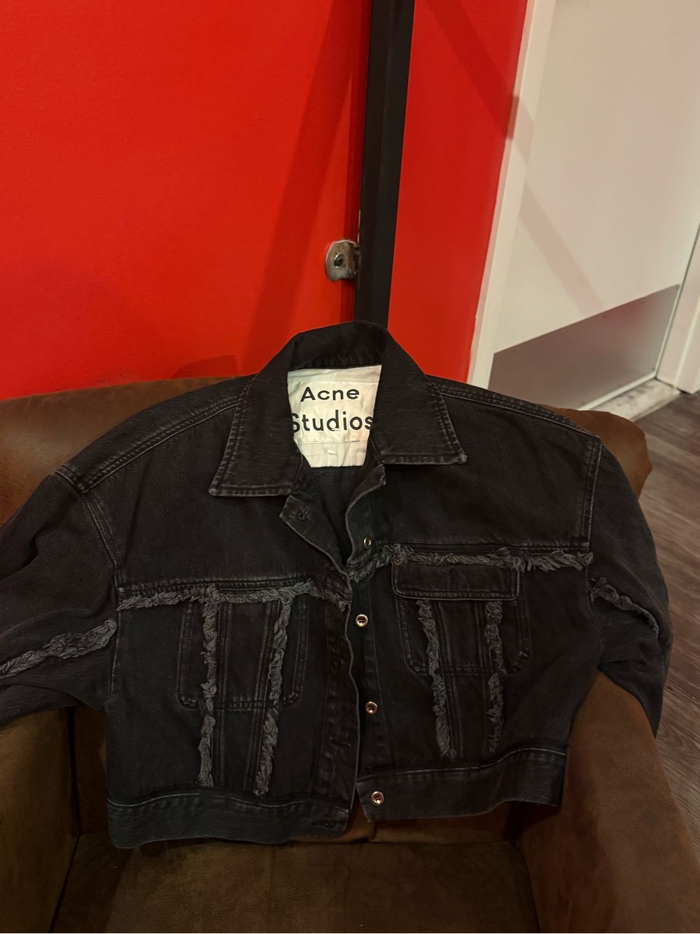 Acne Studios Black Denim Jacket